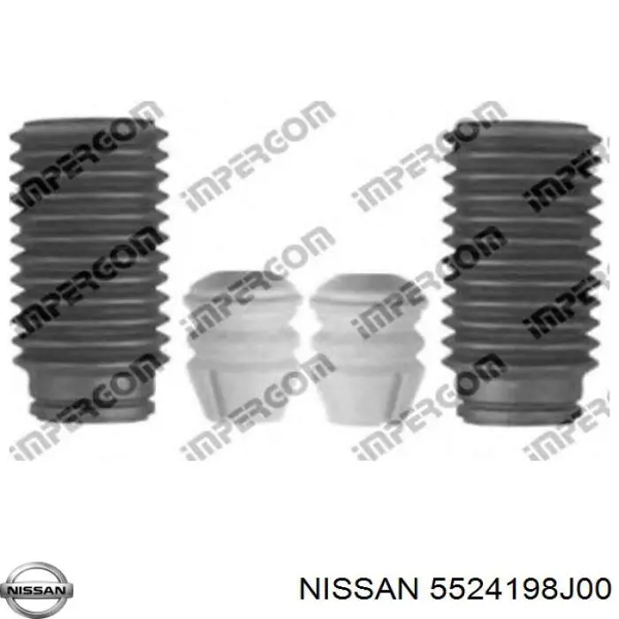 5524198J00 Nissan caperuza protectora/fuelle, amortiguador trasero