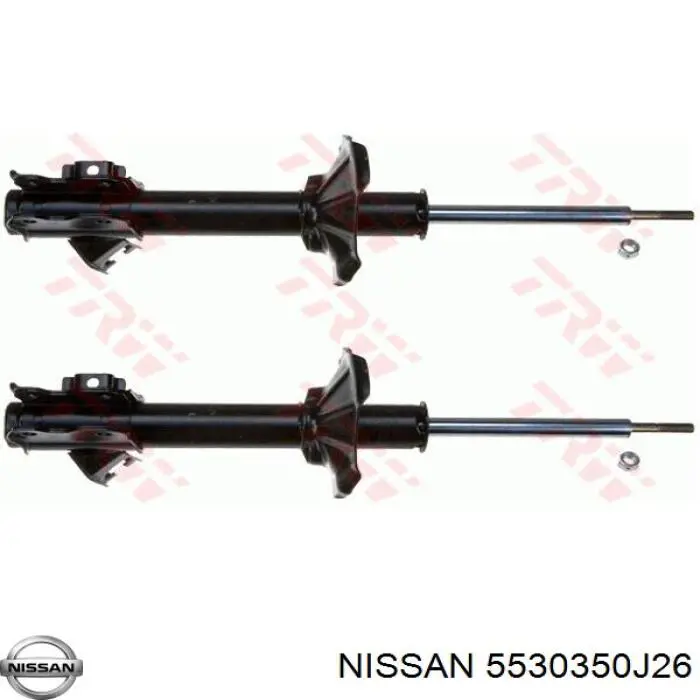 5530350J26 Nissan amortiguador trasero izquierdo