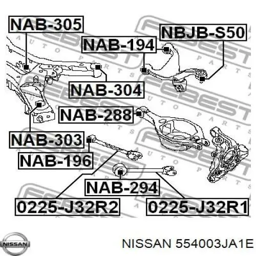 554003JA0C Nissan