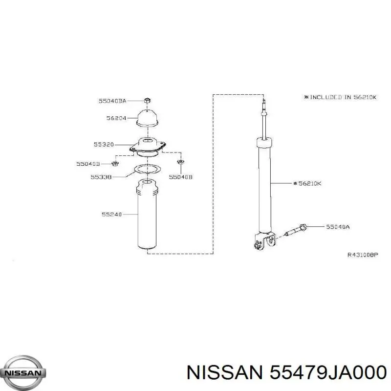  Nissan/Infiniti 55479JA000 precio, desde 14,43 EUR