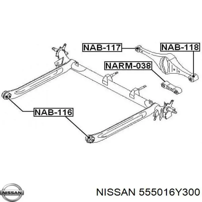 Subchasis trasero para Nissan Maxima (A33)