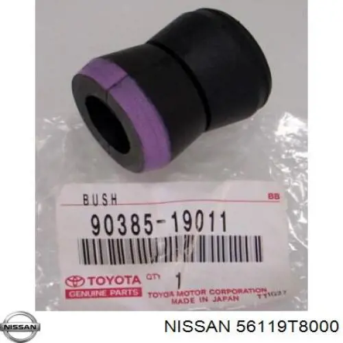 56119T8000 Nissan silentblock de amortiguador trasero