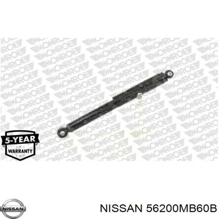 56200MB60B Nissan amortiguador trasero