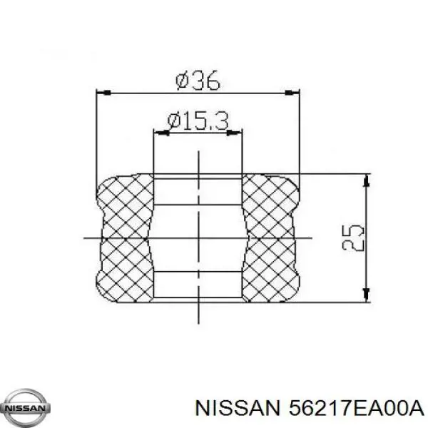 56217EA00A Nissan silentblock en barra de amortiguador delantera