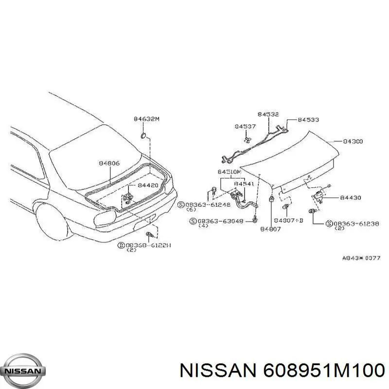  Nissan/Infiniti 608951M100 precio, desde 5,57 EUR