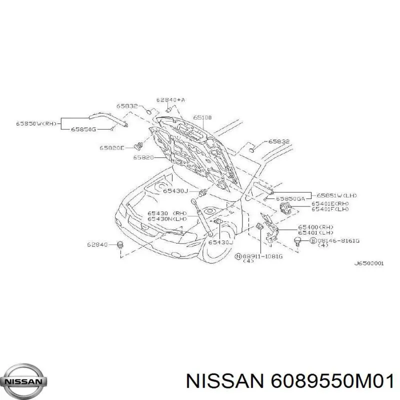6089550M01 Nissan/Infiniti 