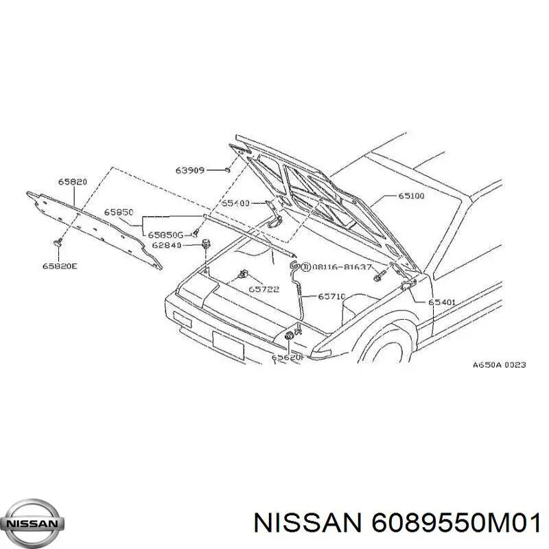  Nissan/Infiniti 6089550M01 precio, desde 8,98 EUR