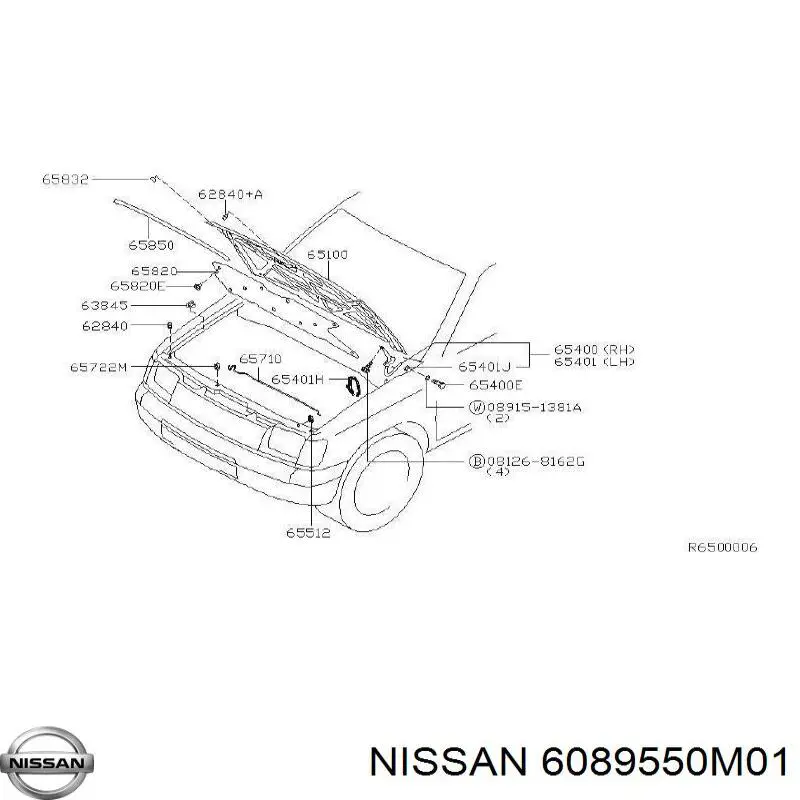 Comprar 6089550M01 Nissan/Infiniti 