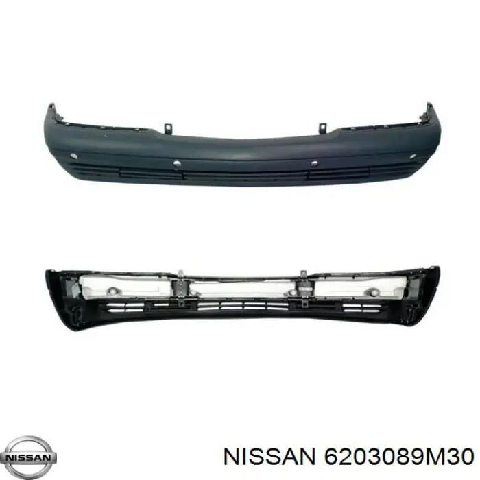 Refuerzo parachoques trasero para Nissan Sunny II N13