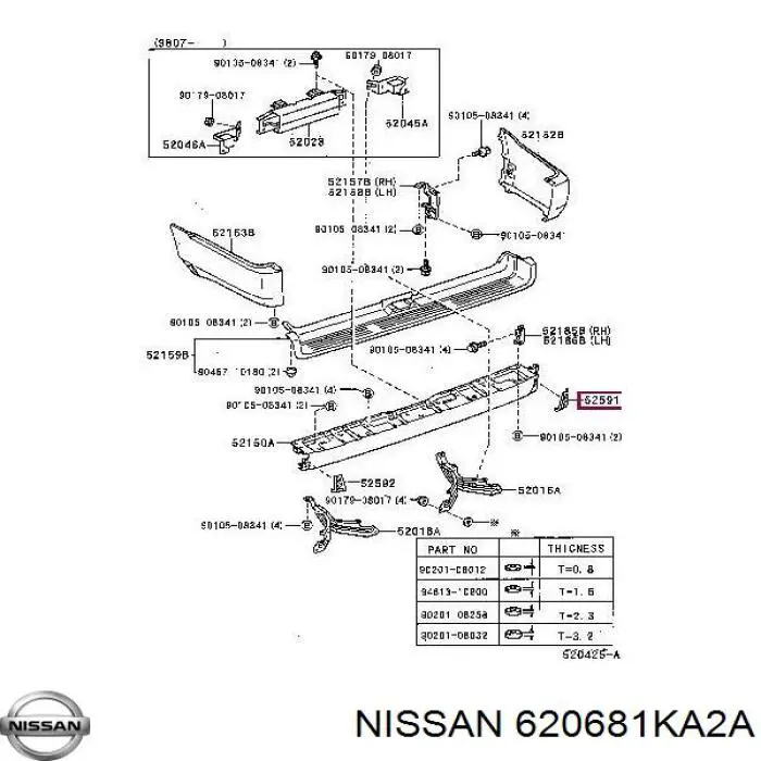  Nissan/Infiniti 620681KA2A precio, desde 28,20 EUR