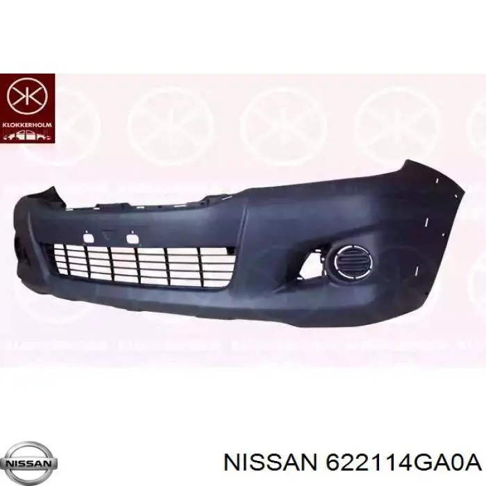 622114GA0A Nissan soporte de amplificador de parachoques delantero