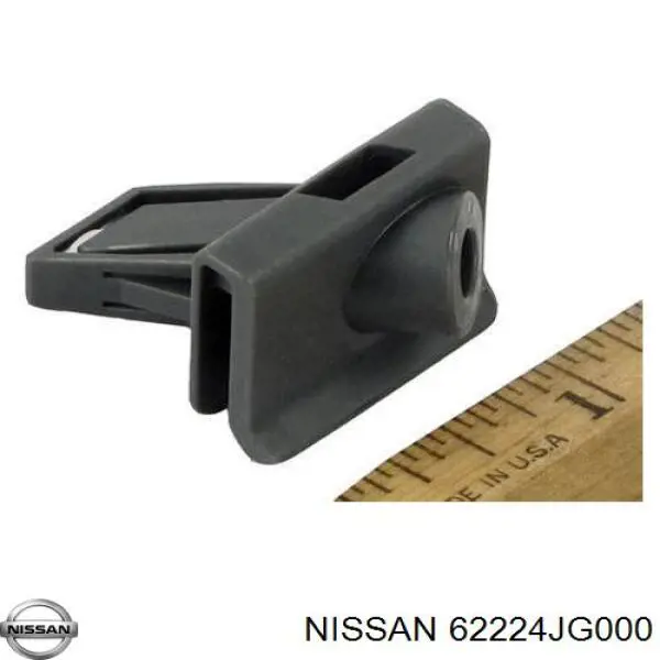 62224JG000 Nissan soporte de parachoques delantero exterior derecho