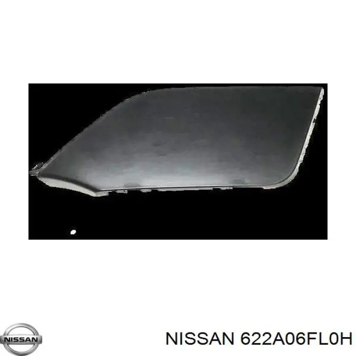 622A06FL0H Nissan cobertura de parachoques, enganche de remolque, delantera