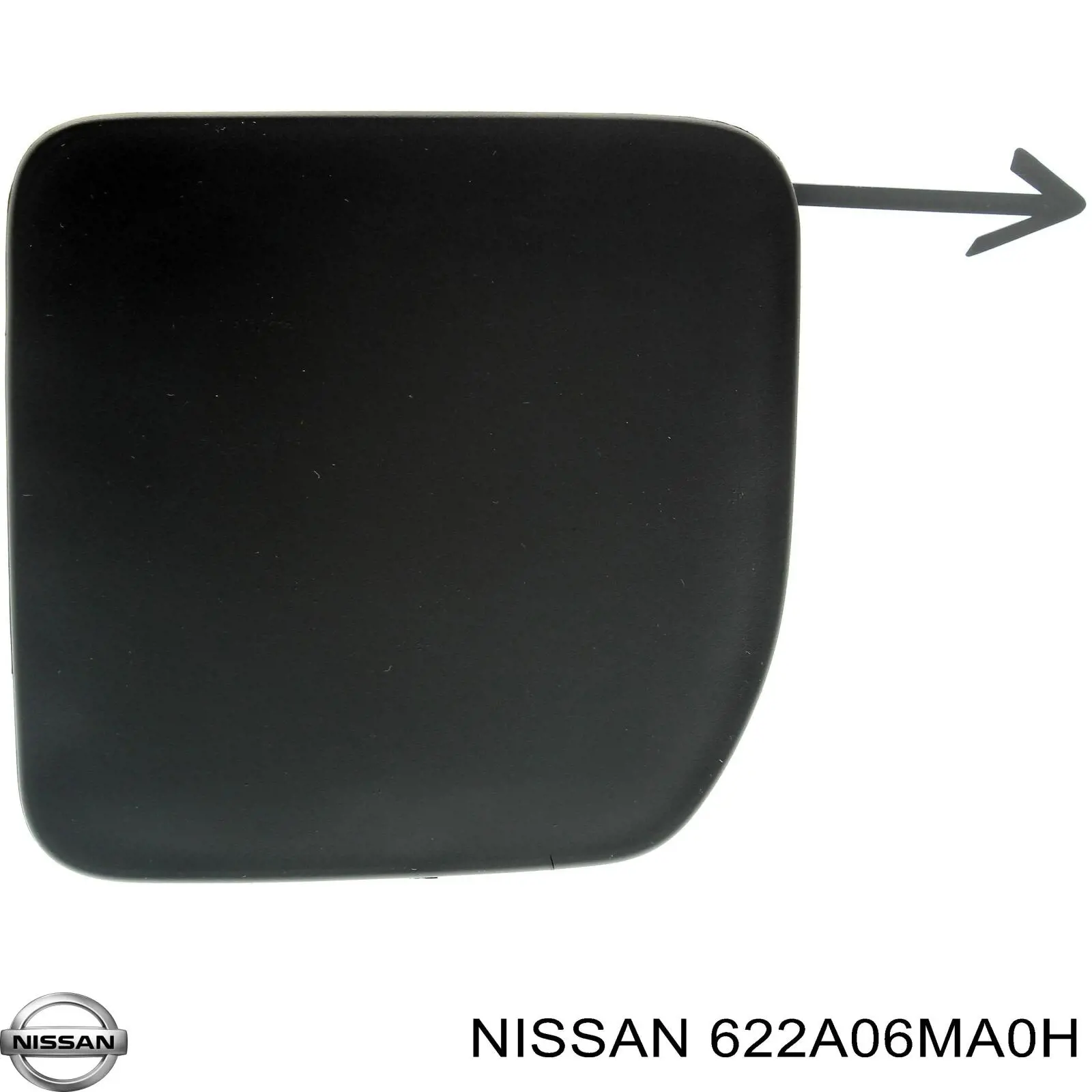 622A06MA0H Nissan/Infiniti Cobertura de parachoques, enganche de remolque, delantera 