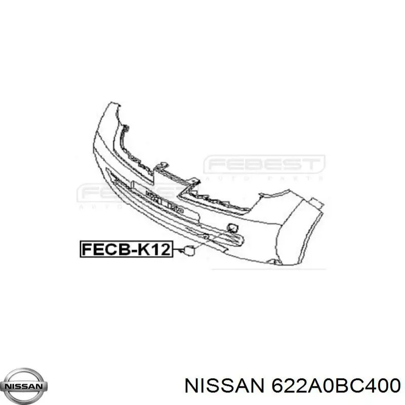 Tapa cubre gancho de remolque para parachoques delantera Nissan/Infiniti 622A0BC400 precio, desde 11,12 EUR