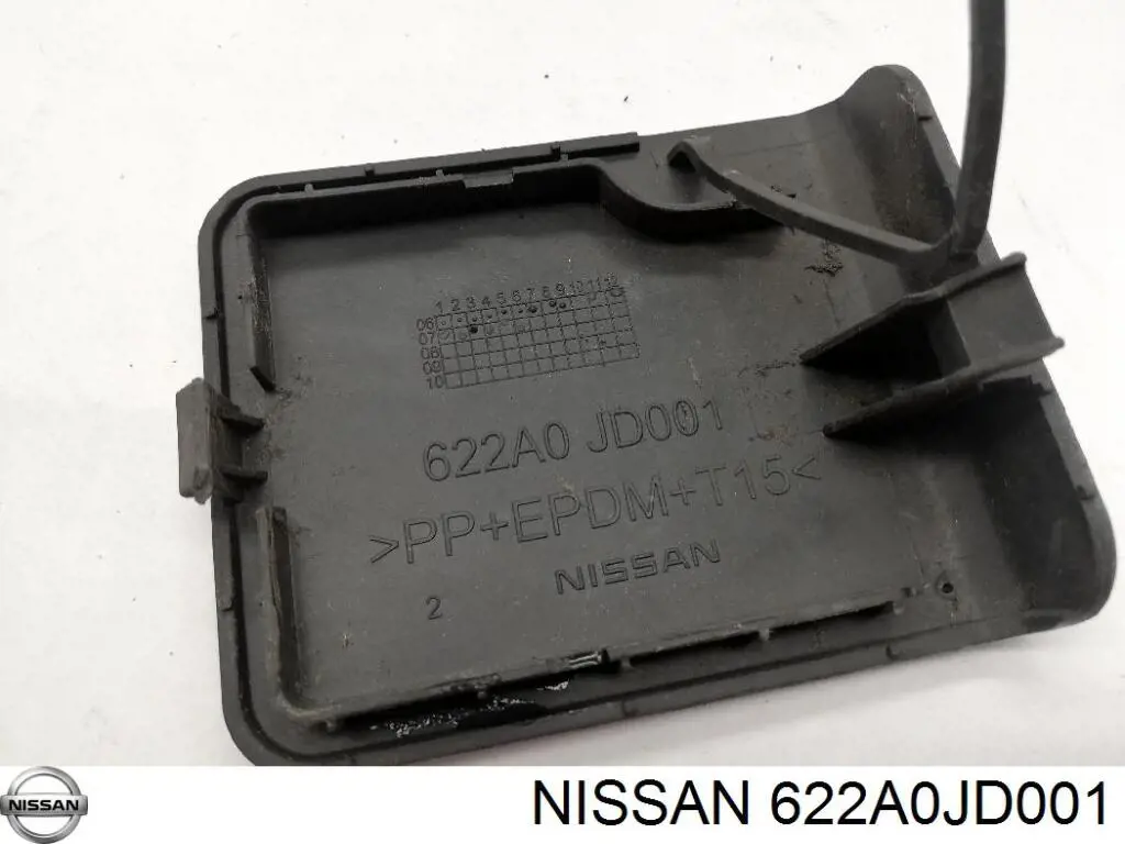 622A0JD001 Nissan tapa del enganche de remolcado delantera