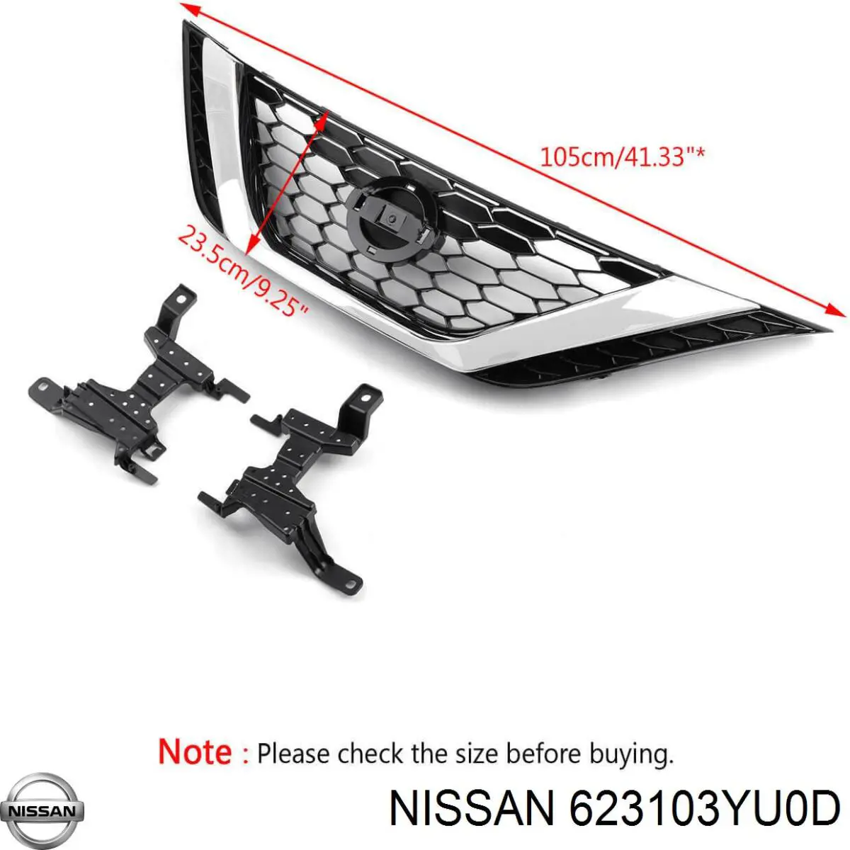 623103YU0D Nissan panal de radiador