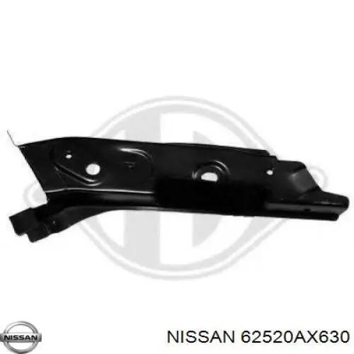 62520AX630 Nissan soporte de radiador superior (panel de montaje para foco)