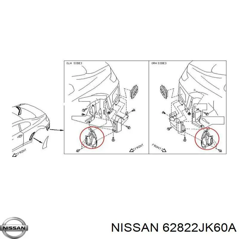 62822JK60A Nissan