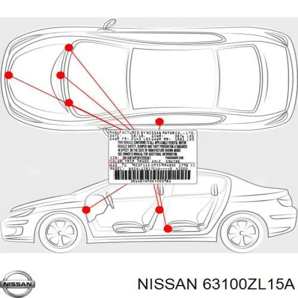 Guardabarros delantero derecho para Nissan Pathfinder (R51)