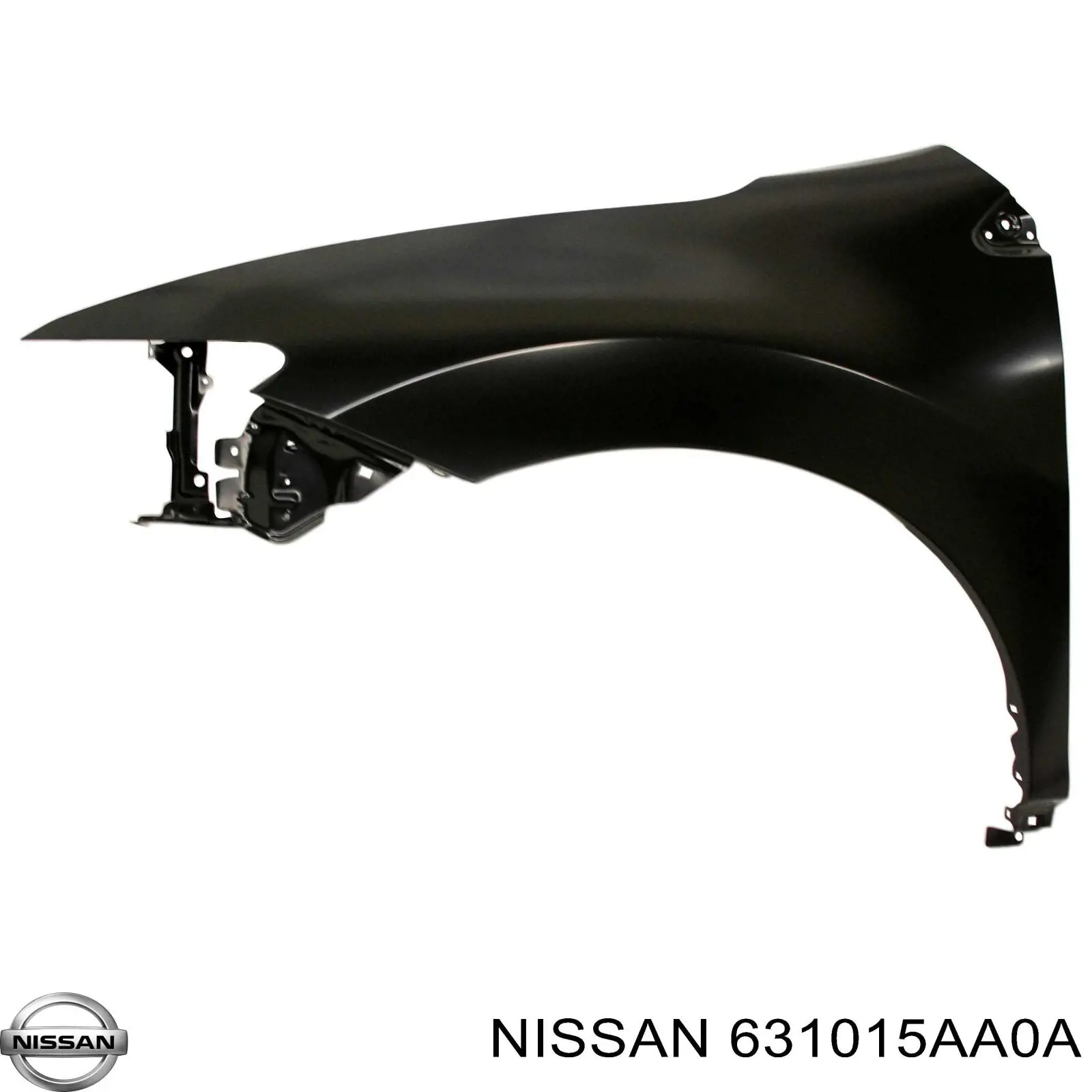 631015AA0A Nissan guardabarros delantero izquierdo
