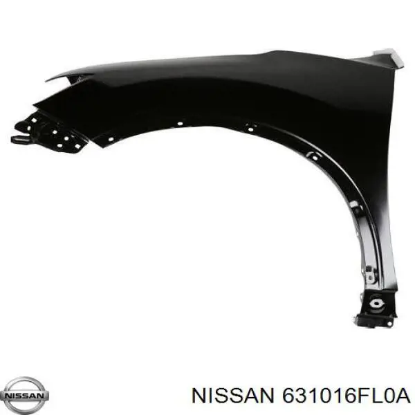 631016FL0A Nissan guardabarros delantero izquierdo