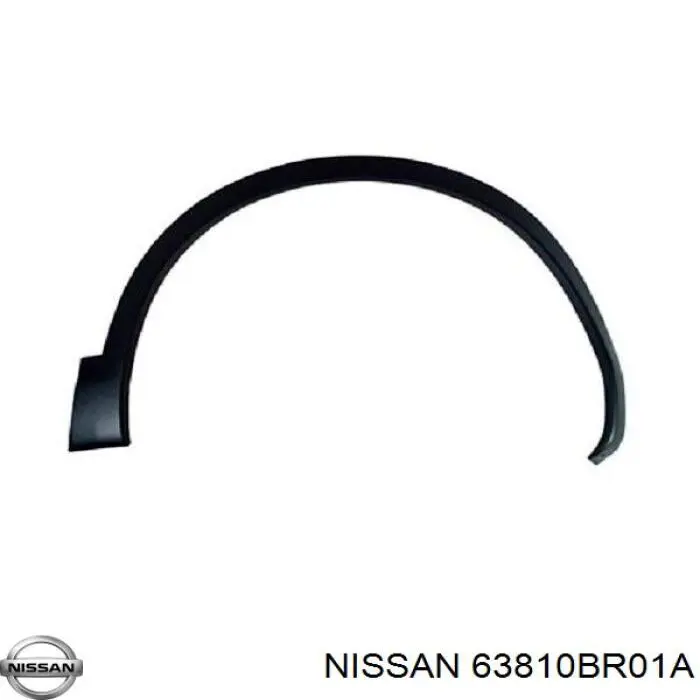 Extensión de la aleta delantera derecha Nissan/Infiniti 63810BR01A precio, desde 63,89 EUR