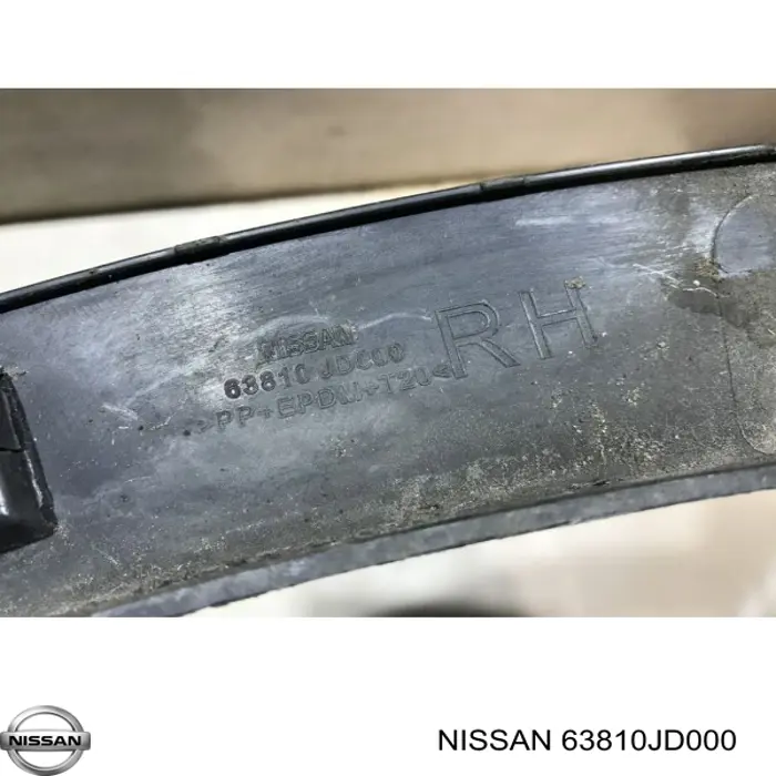 Extensión de la aleta delantera derecha Nissan/Infiniti 63810JD000 precio, desde 63,89 EUR