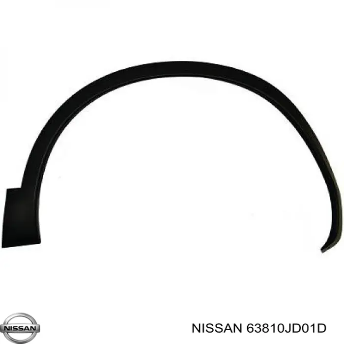 Comprar 63810JD01D Nissan/Infiniti Extensión de la aleta delantera derecha