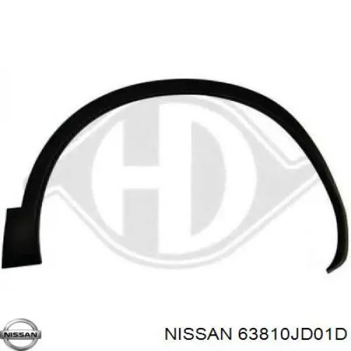 Extensión de la aleta delantera derecha Nissan/Infiniti 63810JD01D precio, desde 60,98 EUR