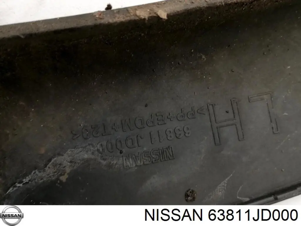Aletín guardabarros delantero izquierdo para Nissan Qashqai (J10)