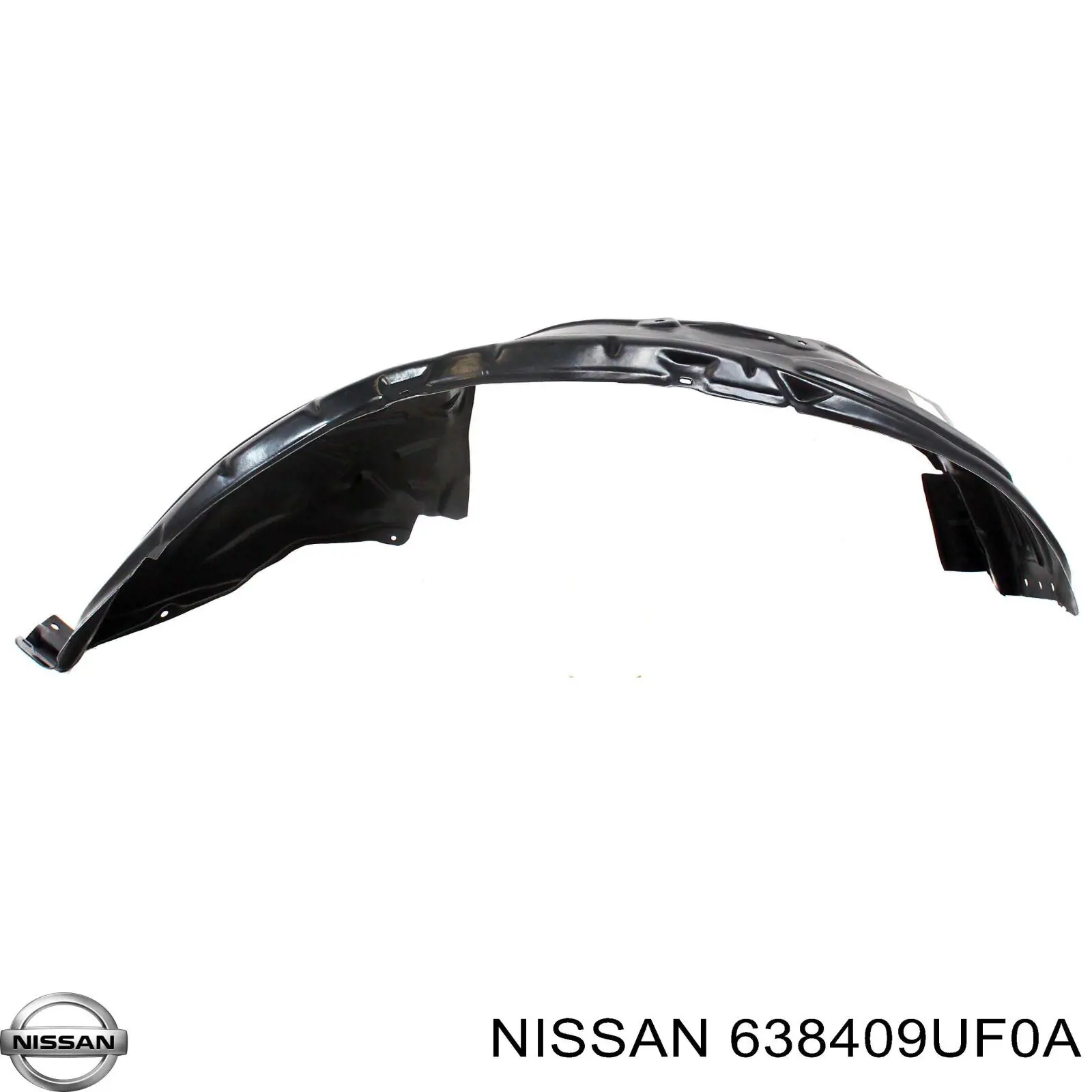 638409UF0A Nissan guardabarros interior, aleta delantera, derecho