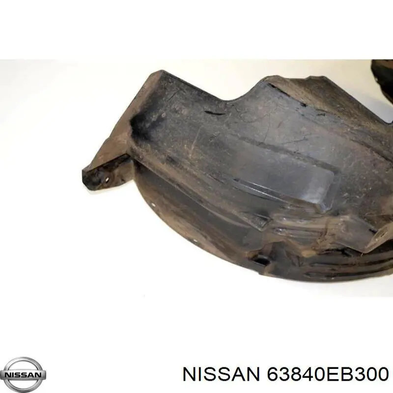 Guardabarros interior derecho, aleta delantera Nissan Navara D40