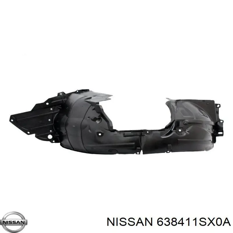 Guardalodos interior izquierdo, guardafango delantero Nissan/Infiniti 638411SX0A precio, desde 195,63 EUR