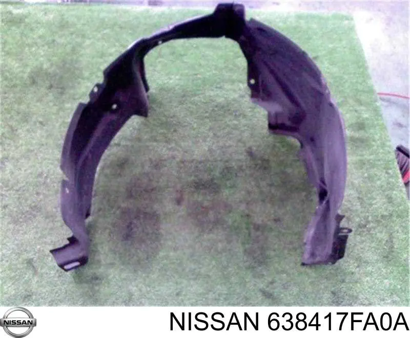 638417FA0A Nissan guardabarros interior, aleta delantera, izquierdo