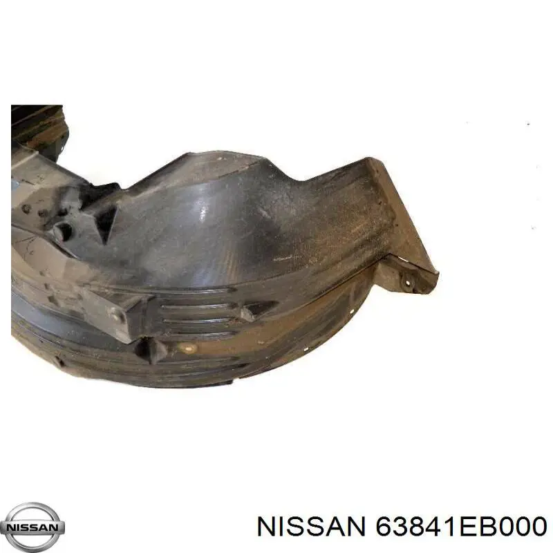 Guardalodos interior izquierdo, guardafango delantero 63841EB000 Nissan/Infiniti