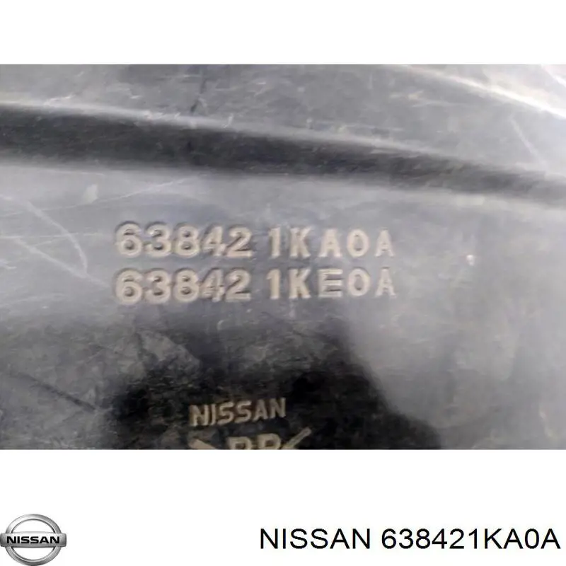 Guardabarros interior derecho, aleta delantera Nissan/Infiniti 638421KA0A precio, desde 22,93 EUR