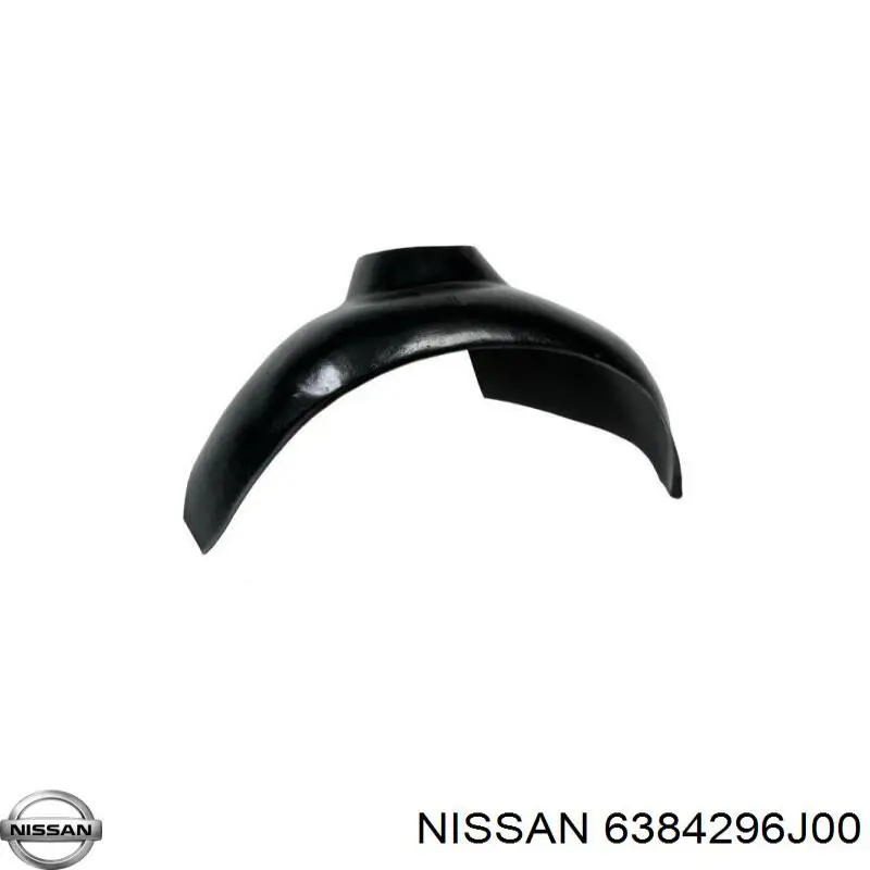 6384296J00 Nissan guardabarros interior, aleta delantera, derecho