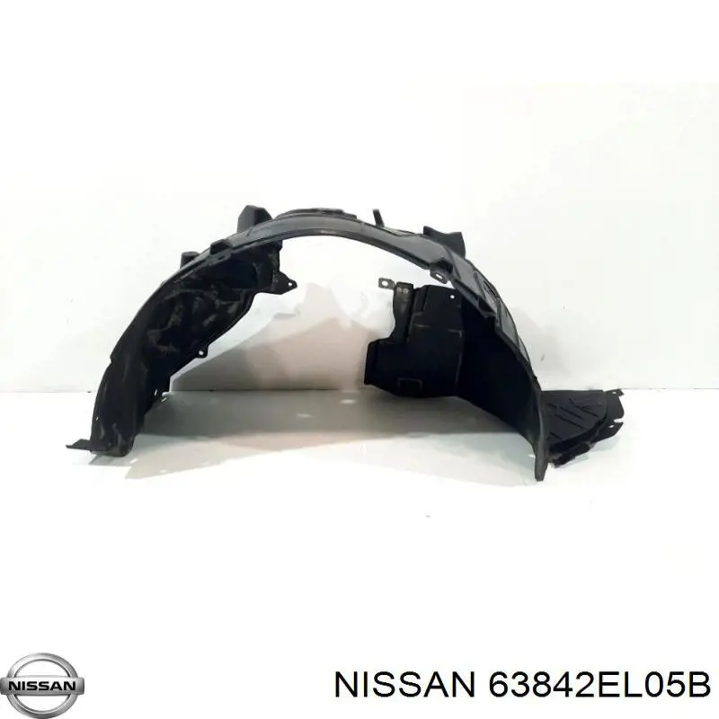 Guardabarros interior, aleta delantera, derecho para Nissan Tiida (SC11X)