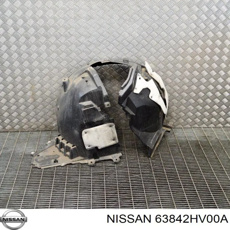 Guardabarros interior derecho, aleta delantera Nissan Qashqai 2 J11