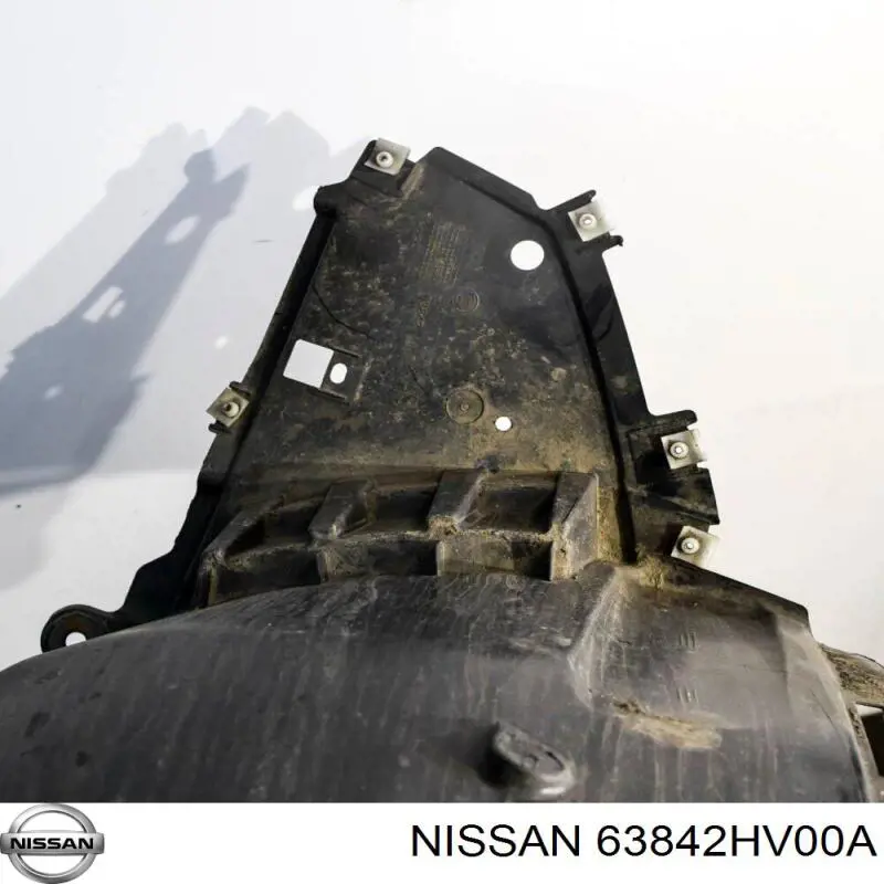 Guardabarros interior derecho, aleta delantera Nissan Qashqai 2 J11