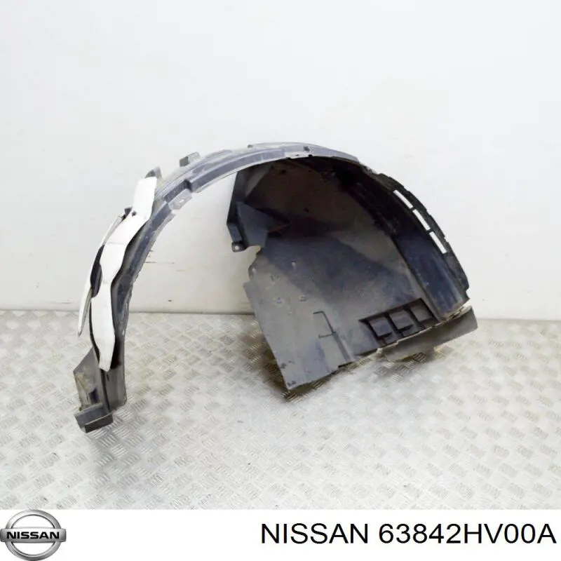 63842HV00A Nissan guardabarros interior, aleta delantera, derecho