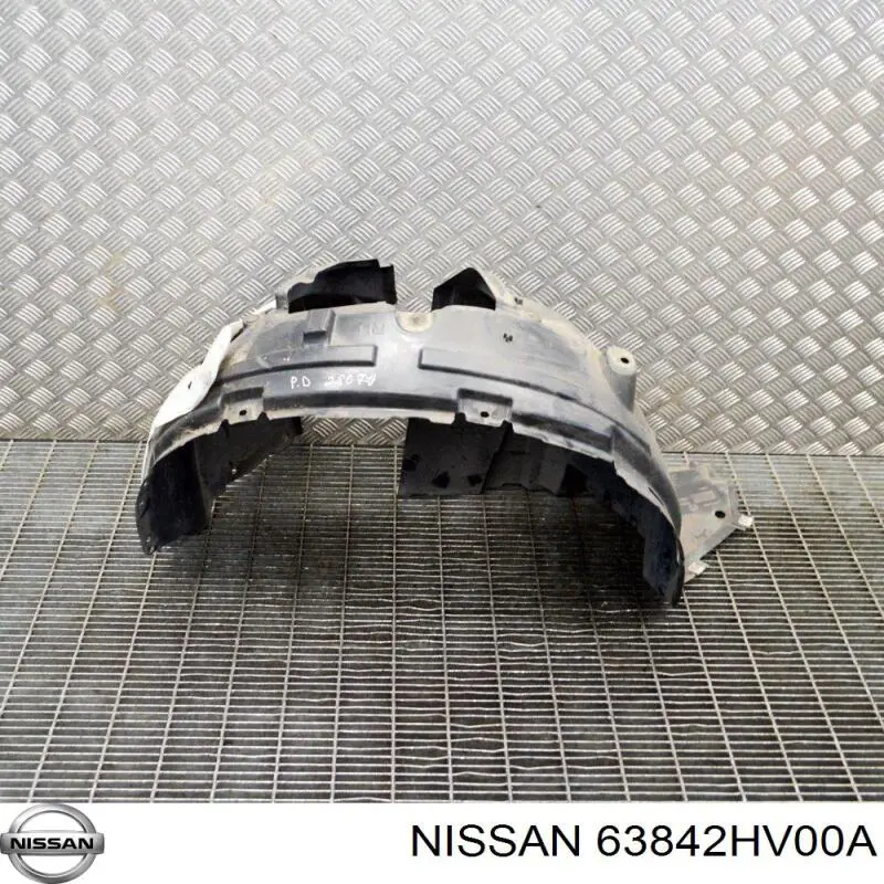 Guardabarros interior derecho, aleta delantera Nissan Qashqai 2 J11