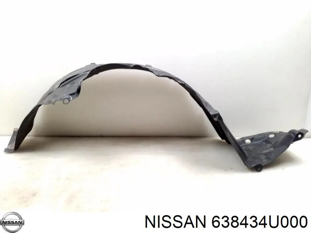 638434U000 Nissan guardabarros interior, aleta delantera, izquierdo