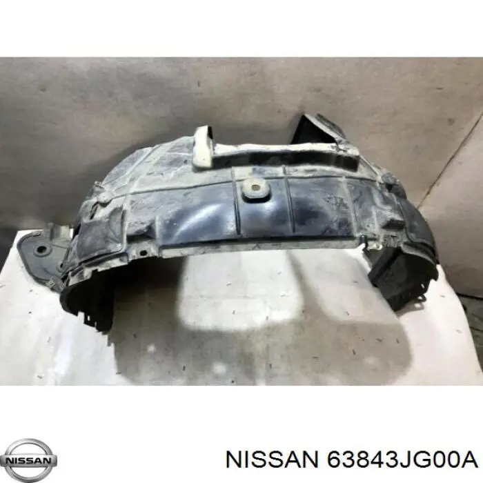Guardalodos interior izquierdo, guardafango delantero Nissan/Infiniti 63843JG00A precio, desde 16,57 EUR