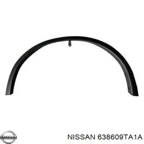 638609TA1A Nissan ensanchamiento, guardabarros delantero derecho