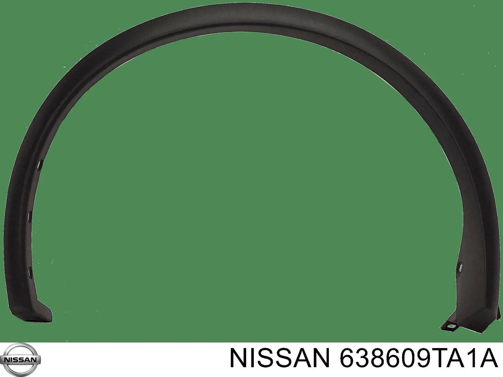 Comprar 638609TA0A Nissan/Infiniti Extensión de la aleta delantera derecha
