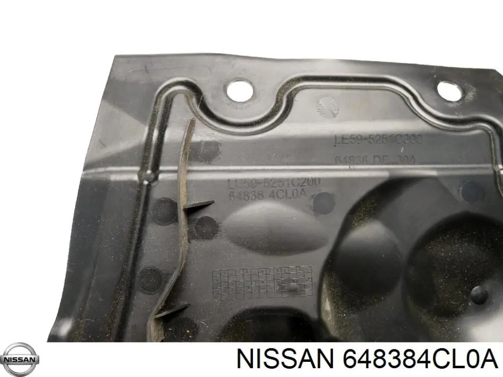 Protección derecha del motor 648384CL0A Nissan/Infiniti