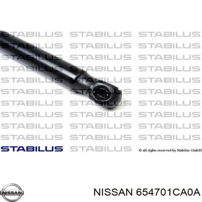 Muelle neumático, tapa delantera Nissan/Infiniti 654701CA0A precio, desde 19,75 EUR