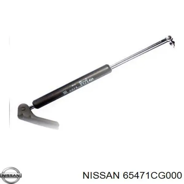 65471CG000 Nissan muelle neumático, capó de motor izquierdo